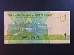 TURKMENISTÁN, 1 Manat 2014, BNB. B222b, Pi. 29