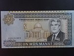TURKMENISTÁN, 10000 Manat 2000, BNB. B207a, Pi. 14