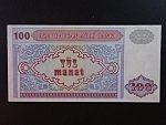 AZERBAJDŽÁN, 100 Manat 1993 Banque de France, BNB. B308a, Pi. 18