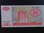 AZERBAJDŽÁN, 50 Manat 1993 De La Rue, BNB. B307b, Pi. 17