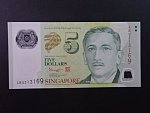 SINGAPUR, 5 Dollars 2013, BNB. B209c, Pi. 47