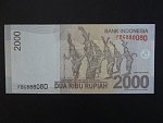 INDONÉZIE, 2000 Rupiah 2009, BNB. B598a, Pi. 148