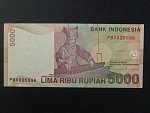 INDONÉZIE, 5000 Rupiah 2001, BNB. B599a, Pi. 142