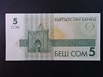 KYRGYSTÁN, 5 Som 1993, BNB. B202a, Pi. 5