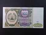 TÁDŽIKISTÁN, 200 Rubles 1994, BNB. B107a, Pi. 7