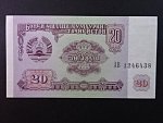 TÁDŽIKISTÁN, 20 Rubles 1994, BNB. B104a, Pi. 4