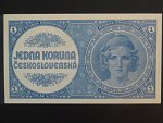 1 Kčs 1946, nevydaná, světle modrá