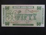 BRITISH ARMED FORCES, 50 Pence 1972, 6th series, BNB. B739b, Pi. M49