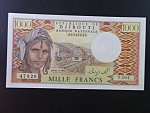 DŽIBUTI, 1000 Francs 1991 mikrotext v rámečku, BNB. B102f
