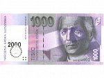 1000 Sk 1.10.1993 s. A (2000), přítisk Bi-milénium, Pi. 39