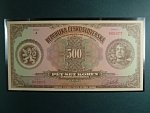 500 Kčs 1923 série A novotisk vydaný STC pro SNS Košice 