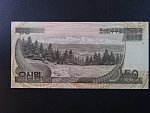 SEVERNÍ KOREA, 50 Won 1992, BNB. B333a, Pi. 52, rozmazaná barva - chybotisk