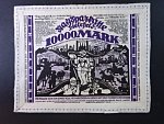 nouzová papírová platidla 1918 - 1924, Bielefeld, 10000 Mark 15.2.1923 hedvábí, dekorativní lem