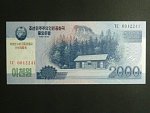 SEVERNÍ KOREA, 2000 Won 2014 přítisk 