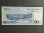 SEVERNÍ KOREA, 2000 Won 2014 přítisk 