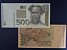 EVROPA-CHORVATSKO - 500 Kuna 1993 zkušební jednostranné tisky na žlutém papíře, rub + líc, BNB. B407, Pi. 34