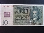 DDR - 10 DM 1948 (1929) série S/U s kolkem, Ro. 334, Grab. SBZ-5a