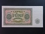 DDR - 5 DM 1955 série FU, Ro. 349a, Grab. DDR-11a