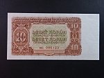 10 Kčs 1953 série NC, tiskárna STC Praha, perf. 3md do obloučku