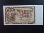 100 Kčs 1953 série HS, tiskárna STC Praha, perf. 3md do obloučku