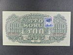 100 K 1944 kolkovaná série MM, 2x perf. SPECIME dole, číslovač 6b, vzácná variata perforace