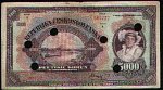 5000 Kč 6.7.1920, s.A, specimen + 6x perf. otvory