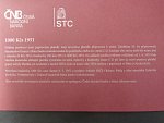 1000 Kčs 1951 série D 01 novotisk vydaný STC ve spolupráci s ČNB, papír s vodoznakem, kvalitní tisk, dárkový obal
