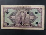 5000 Kč 1920 série A, perf. SPECIMEN + 6x skartační otvor