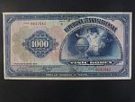 1000 Kč 8.4.1932 série B s perf. SPECIMEN nahoře