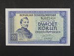 20 Kčs 1945 série NE, perf. 