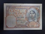 TUNIS, 5 Francs 1939, BNB. B207c, Pi. 8