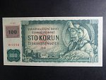 100 Kč 1961/1993 série C 09, kolek, vodoznaková výztuž na rubu