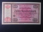 Konversionskassenschein, 10 RM 28.8.1933 série A s přetiskem 1/1934 v giloši, Ro. 709a, Grab. DEU-233a