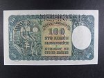 100 Ks 7.10.1940 I.vydání, kolkovaná série D12 perf. SPECIMEN nahoře