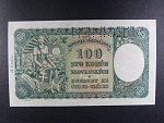 100 Ks 7.10.1940 II.vydání, kolkovaná série D4, perf. SPECIMEN nahoře