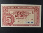 5 Kčs 1949 série A 104