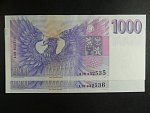 1000 Kč 1993 série A 38 2x bankovka s čísly po sobě