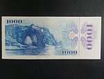 1000 Kč 1985/1993 série U 15, kolek lepený