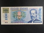 1000 Kč 1985/1993 série U 13, kolek lepený