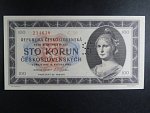 100 Kčs 1945 série C 30, perf. 