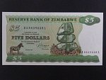 ZIMBABWE, 5 Dollars 1983, BNB. B102b, Pi. 2