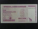 ZIMBABWE, 5.000.000.000 Dollars 2008, BNB. B152a, Pi. 61