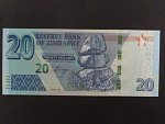 ZIMBABWE, 20 Dollars 2020, BNB. B195a