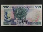 TANZANIE, 500 Schillingi 1992, BNB. B120a, Pi. 21