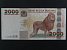 AFRIKA - TANZANIE, 2000 Schillings 2009, BNB. B136b, Pi. 37