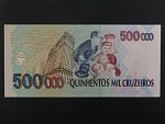 BRAZÍLIE, 500 Cruzeiros 1994, BNB. B861b, Pi. 239