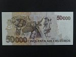 BRAZÍLIE, 50 Cruzeiros 1993, BNB. B859a, Pi. 237