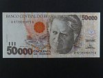 BRAZÍLIE, 50.000 Cruzeiros 1991, BNB. B856a, Pi. 234