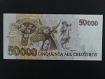 BRAZÍLIE, 50.000 Cruzeiros 1991, BNB. B856a, Pi. 234