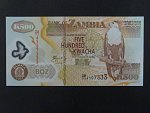 ZAMBIE, 500 Kwacha 2003, BNB. B145b, Pi. 43